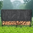 thumbnail image 2 of 8FT Firewood Rack with Zippered Waterproof Cover, Heavy-Duty Steel Wood Holder for Indoor & Outdoor Use, Patio, Backyard, Fireplace Log Storage, 2 of 8