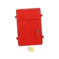 thumbnail image 1 of Guardoinrt Boîte aux Lettres Murale Arrière Creuse Verrouillable pour Extérieur Rouge, 1 of 5