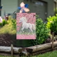 thumbnail image 6 of Ryvnso Horse in Peach Forest Pattern Garden Flag 12x18 Inch Double Sided Seasonal Yard Decoration, 6 of 6
