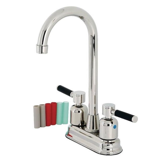 Kingston Brass KB8496DKL Kaiser Robinet de Bar, Nickel Poli