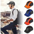 thumbnail image 2 of casquette De Baseball Avec Demi-casque Respirant Pour L't - Noir, Casque Lger Et Rtro Pour Hommes Et Femmes, 2 of 5
