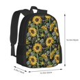 thumbnail image 3 of Daiia Sunflowers Backpack for Men and Women -Durable Backpack Large Capacity, Water-Resistant Bag with Adjustable Straps and Laptop Compartment, 3 of 9