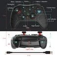 thumbnail image 2 of Manette Sans Fil, avec Double Moteur et Gyroscope 6 Axes, pour Console Nintendo Switch, 2 of 7