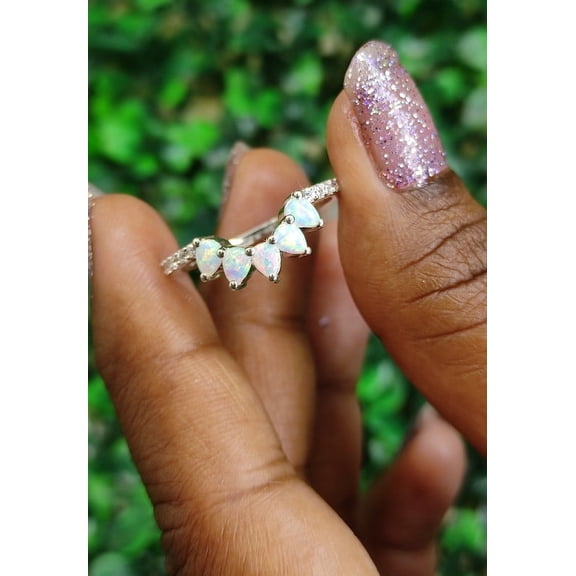 Marquise Cut Diamond Ring Enhancer in 925 Sterling Silver - Gift For Mum