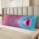 thumbnail image 2 of Balery Pink Shark Pool Fantasy Funda Protectora para Almohada Corporal de Algodón Hipoalergénico con Cierre(55 x 21 pulgadas), Almohadas No Incluidas, 2 of 7