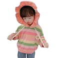 thumbnail image 4 of URMAGIC Kids Girl Rainbow Pullover Hoodies Casual Hooded Sweatshirts Jumper Hoody Sweater Tops, 4 of 12
