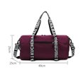 thumbnail image 3 of Bolsa De Ejercicios Oxford Fitness Bag Bolsas de gimnasio portátiles de gran capacidad para hombres y mujeres (Borgoña) Ehuebsd Para Estrenar, 3 of 8