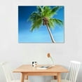 thumbnail image 2 of WERPE  Summer Ocean Waves Coconut Palm Tree Beach Canvas Wall Art Seascape Painting Sea Nature Pictures for Living Room Home Office Wall Decor Artwork, 2 of 4