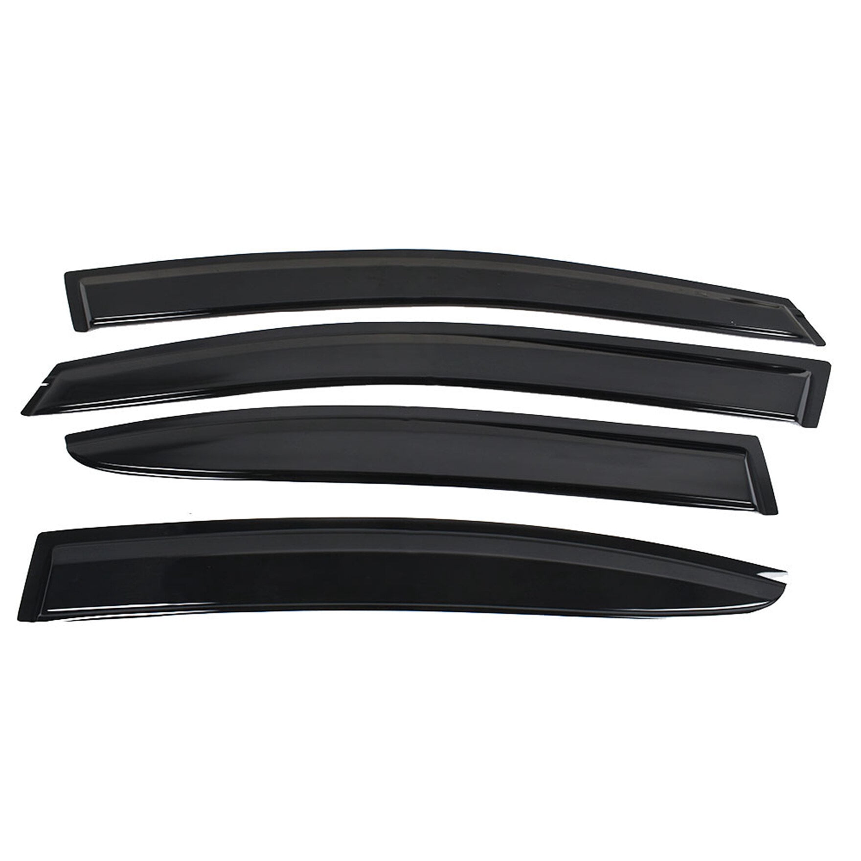 Genrics Black Tinted Trim Window Visor Deflector Vent Visor Window Visors Rain Guard Shade Deflector Replacement for Subaru WRX STI 2015 2016 2017 2018 2019 Sedan 4-Door