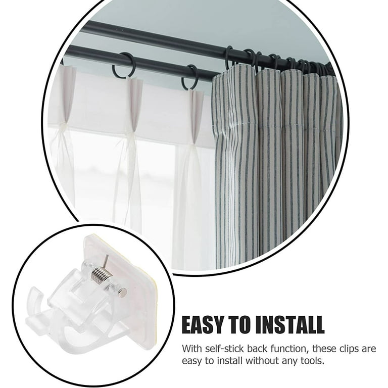 Metal Bracket Button Magnetic Curtains Removable Window - Temu