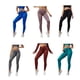 thumbnail image 5 of Minnieouse Mallas acanaladas para mujer, pantalones de Yoga con cordón de rayas sin costuras para Fitness, mallas inferiores de cintura alta para Prendas para la parte inferior del cuerpo Verde Minnieouse AP019312-06, 5 of 6