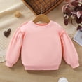 thumbnail image 2 of Tranfacy Chandails en Molleton Unis pour Filles Manches Longues Col Rond Chandail pour Automne Hiver Haut Décontracté Quotidien, 2 of 7