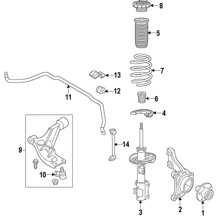 Buick Encore Strut Assembly Strut Assembly For Buick Encore
