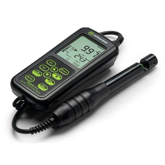 Milwaukee Mi806 Professional Portable pH, Conductivity, TDS, and Temperature Meter