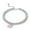 Pink, variant on Women's Luxury Classic Love Heart Charm Pendant Beaded Bracelet Chain Bangles-Pink