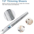thumbnail image 7 of 3 Pack Dog Grooming Scissors with Safety Round Tip, Perfect Steel Up-Curved Grooming Scissors Thinning Cutting Shears with Pet Grooming Comb for Dogs and Cats, 7 of 7