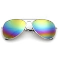 thumbnail image 1 of Qarigey Gafas de sol Novedad de alto rango Diferentes vibrantes Resistentes Ligeras Mano de obra fina Diseño único Gafas redondas Lentes Oro + Multicolor Qarigey AP008819-04, 1 of 6