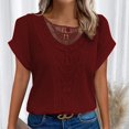 thumbnail image 1 of MKLEKYY Playeras Mujer Casual Camisetas Casuales De Moda Para Mujer, Camisetas De Cuello Redondo, Camisetas Holgadas Casuales De Manga Corta De Verano Talla XXL, 1 of 3