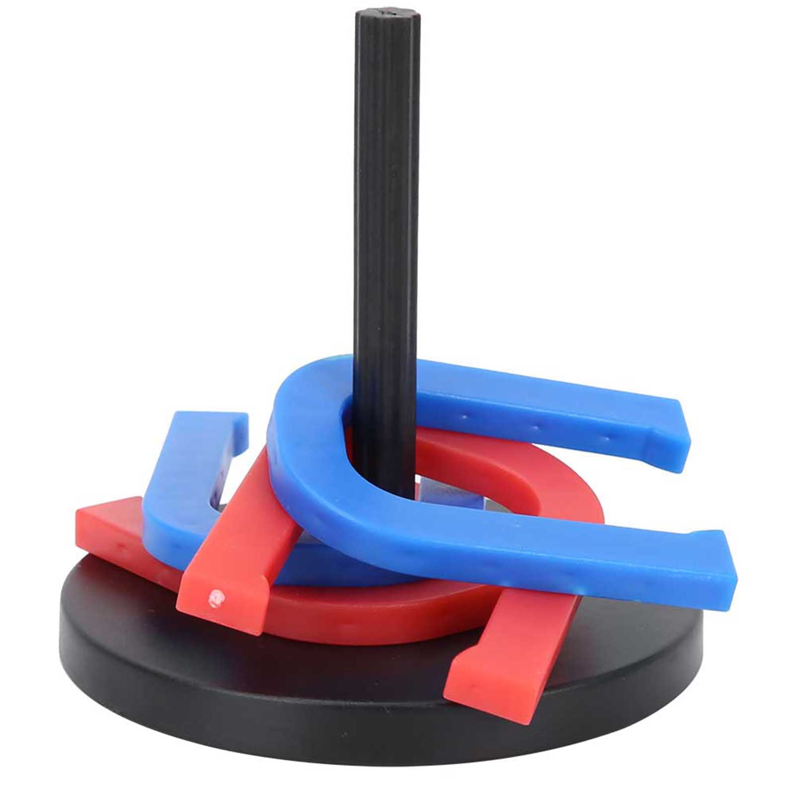 EBTOOLS Toss Game Plastic Toss Rings with 4 Horseshoe and 4 for Kids Toss Game Speed and Training Games