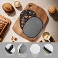 thumbnail image 4 of Pofeuu Pizzas Mushrooms Print Silicone Pot Mat Mitten With Hanging Loop Heat Resistant Oven Mitts Non-Slip Bbq Baking Smoking Potholders, 4 of 7