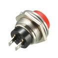 thumbnail image 4 of Unique Bargains 16mm Mounting Hole Red Momentary Push Button Switch SPST NO 20pcs, 4 of 4