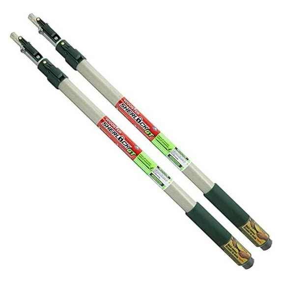 Brush SR090 Sherlock GT Extension Pole Set - 2-4 Feet - Convertible Pole for Cleaning, Painting, and More - 2 Pack