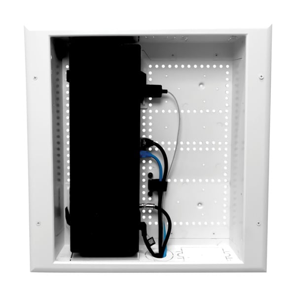 DataComm Electronics 45-8011-1P Boîte Multimédia Connectée avec Réceptacle de Puissance