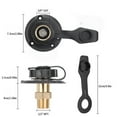 thumbnail image 4 of TAPDRA Brass RV City Water Inlet with Check Valve Anti-Backflow 3/4” GHT Female 1/2” NPT Male with Sealing Tape and Filter Kit, 4 of 5