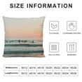thumbnail image 5 of Orinice Sunset Graphic Decorative Cushion Throw Pillow Cover for Home Couch Living Room Bed Sofa High-Quality 1PC Printed on Both Sides 24x24in, 5 of 5