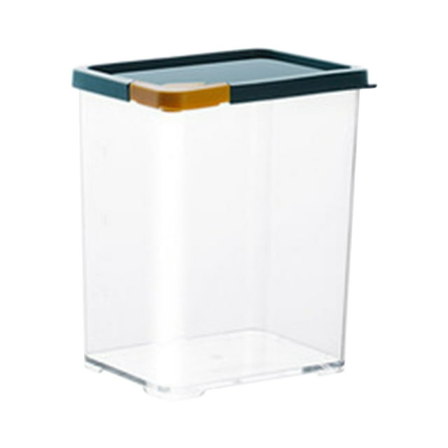 Rbaofujie Grain Rice Storage Bin Food Containers Set Leak Proof Locking Lid, Large Storage Boxes Plastic Cereal Pet Food