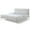 White, variant on Omax Decor Julia Upholstered Contemporary Fabric King Platform Bed in Charcoal