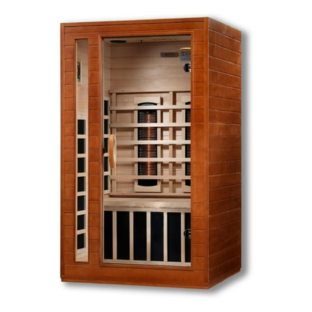 Dynamic Saunas 2-Person Full Spectrum Infrared Sauna with Lighting and Speakers, Cardoba
