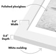 thumbnail image 5 of Americanflat 12x18 Poster Frame with Polished Plexiglass with 11x17 Mat 2 Pack Display Photo Galleria - White, 5 of 8