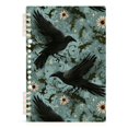 thumbnail image 7 of FORMRS 1-Subject Spiral Notebook 8" x 5" College Ruled 60 Refillable Sheet A5 Hard Cover, Mystic Crows Pattern, 7 of 7