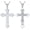 04-Flag Cross, variant on American Flag Cross Necklace for Men 925 Sterling Silver Patriotic Necklace Bible Verse USA Flag Cross Jewelry Gifts for Men Style 6