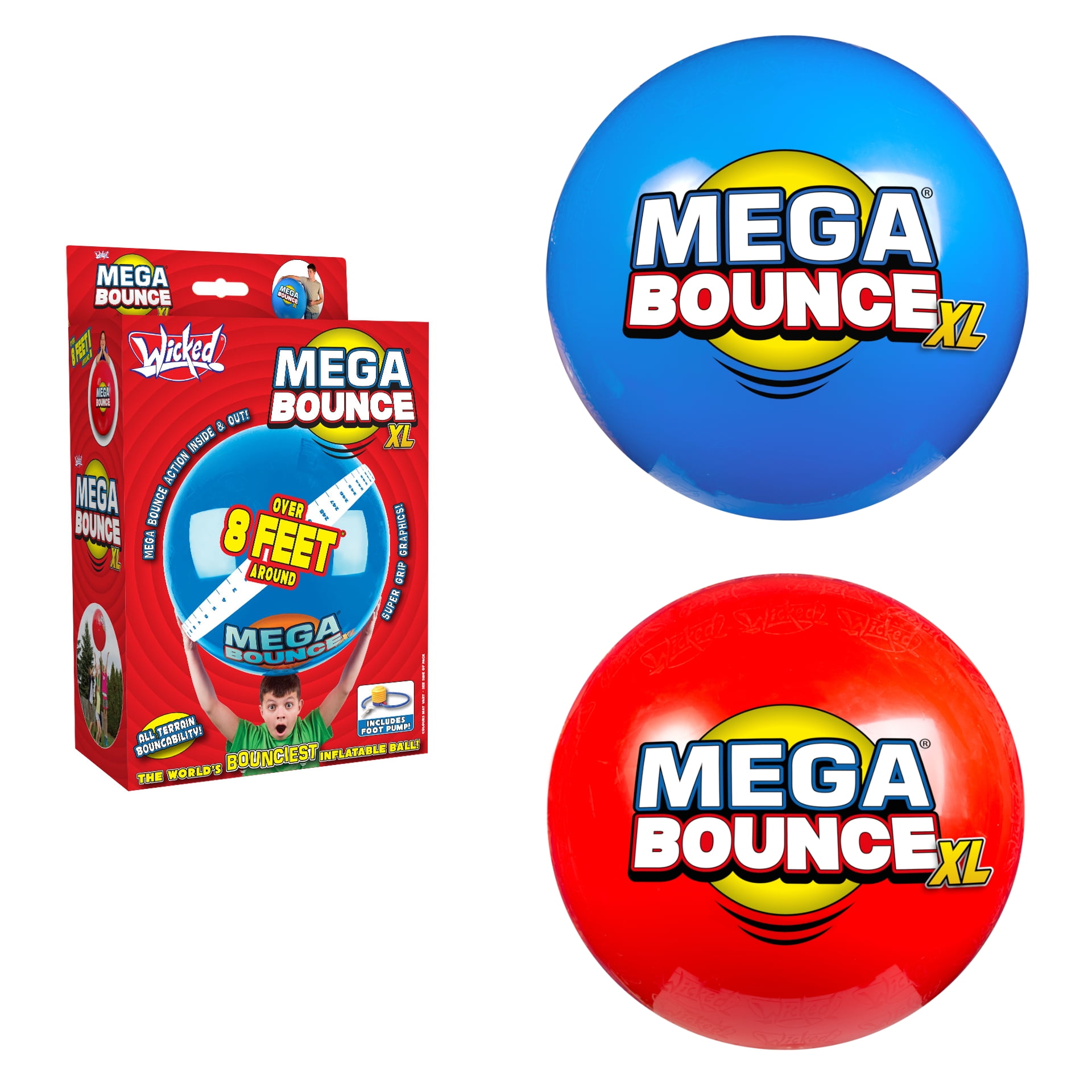 Wicked Mega Bounce XL - The World's Bounciest Inflatable Ball! Extra