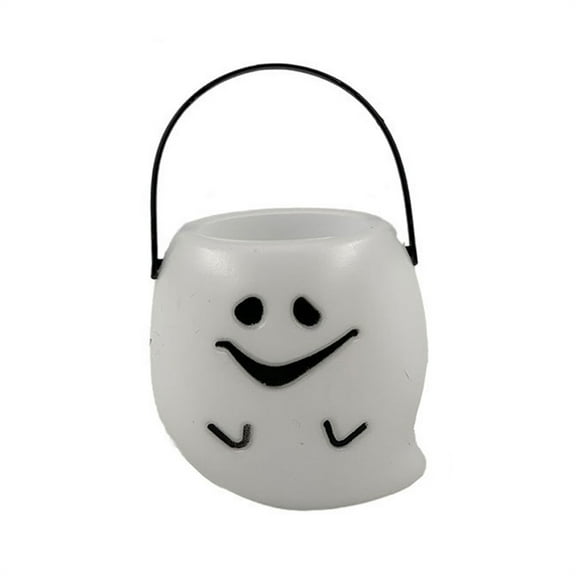 Small Halloween Spectre Candy Ghost Buckets, Mini Portable Pumpkin Candy Holder, Ghost Candy Bucket for Kids Halloween Party Favor