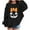 Black, variant on Spooky Season Sweatshirt Pumpkin Face Infant Toddler Girls Boys Fleece Long Sleeve Pullover Sizes 1-13