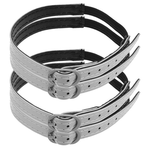 Homoyoyo Invisible Shoe Laces for High Heels, Adjustable PU Straps, Anti-Slip Design, 2Pairs