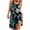 3-Gray, variant on Women's 2026 Summer Floral Print Spaghetti Strap Sleeveless Casual Mini Dress Lightweight Breathable Flowy Side Split Beach Vacation Cover Up Daily Wear Sundress