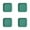 Green, variant on witspace Plastic Plates Reusable Unbreakable Deep Dessert Dinner Plates Without BPA and Dishwasher and Microwave Safe Square Dinnerware Plates for Home Kitchen Supplies (5.71x5.71x0.91in) ﻿
