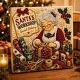 thumbnail image 2 of syligr Santa's Workshop Christmas Diamond Art for Adults, Vintage Christmas Pearl Art Kits, DIY Pearl Diamond Kit, Winter Bead Crafts Ornament, Xmas Party Decorations for Mantel, Unique Gift/Favors, 2 of 6