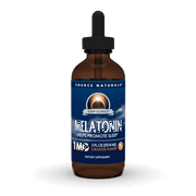 Source Naturals Sleep Science Melatonin, Orange Flavored Liquid Sleep Aid, 1 mg, 2 Fluid oz
