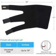 Calf Brace, Calf Compression Sleeve Increases Circulation, Reduces Muscle Swelling, Calf Compression Brace Shin Splint Sleeve Support Lower Leg Wrap Muscle Fits Leg Injury Strain Tear for Men Women
