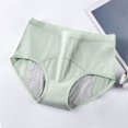 thumbnail image 2 of Diufon Cotton Briefs for Women Midi Waist Full Coverage Underwear Solid Color Breathable Panties, 2 of 6