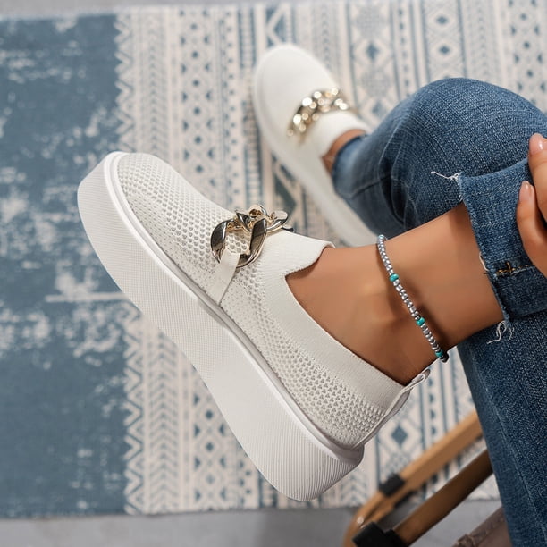 Wyzesi Chaussures Plates Femmes Habillées Confortables Bout Carré