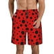 thumbnail image 1 of Fotbe Ladybug Pattern Trajes de Baño Estampados para Hombre, Shorts de Verano de Secado Rápido, Ropa de Playa, Bañadores-Small, 1 of 6