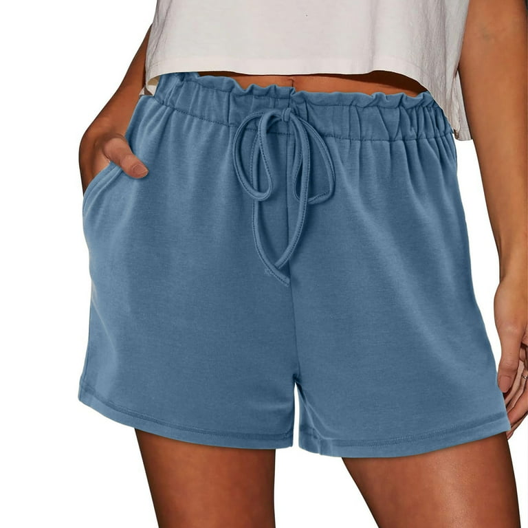 Hurxie Deals Women's Athletic Shorts Jogger Sweat Shorts Casual