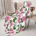 thumbnail image 3 of Sikiie Rose Flowers Cozy Flannel Fleece Throw Blanket: Lightweight & Thick for All Seasons - Perfect for Women, Men, & Kids"50"x40", 3 of 6