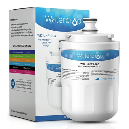Waterdrop UKF7003 Replacement for Maytag UKF7003, Whirlpool EDR7D1 Refrigerator Water Filter Replacement Waterdrop UKF7003 Replacement for Maytag UKF7003, Whirlpool EDR7D1 Refrigerator Water Filter Replacement